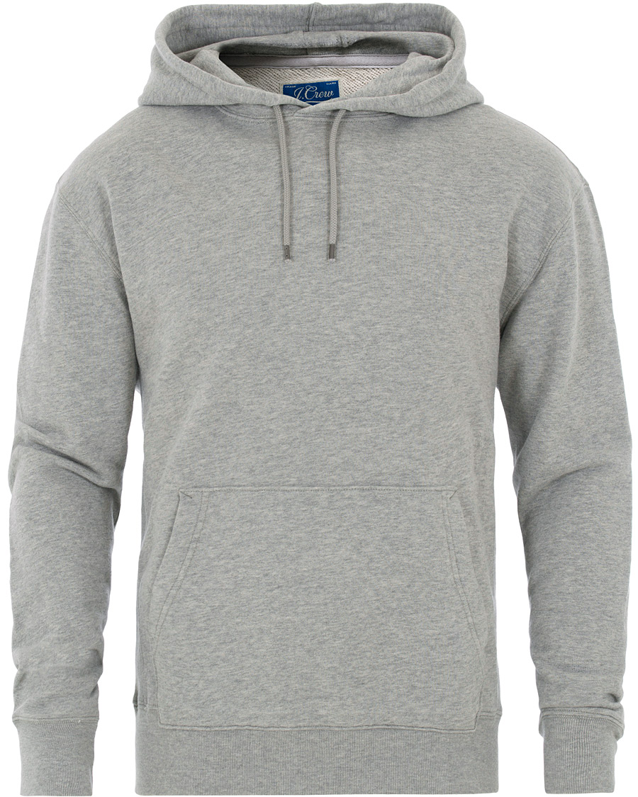 Herre | Trøjer | J.Crew | 330 French Terry Pullover Hoody Heather Grey
