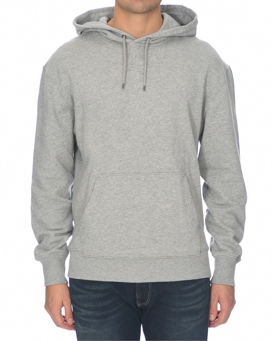 Herre | Trøjer | J.Crew | 330 French Terry Pullover Hoody Heather Grey