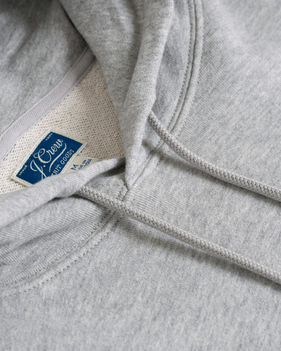 Herre | Trøjer | J.Crew | 330 French Terry Pullover Hoody Heather Grey