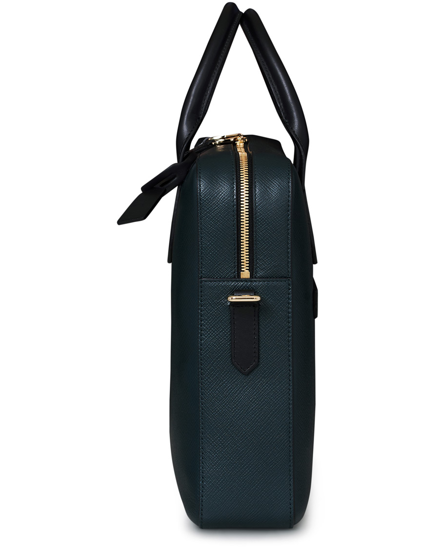 Herre | Smythson Maxi Panama Slim Briefcase Sage Green | Smythson | Maxi Panama Slim Briefcase Sage Green