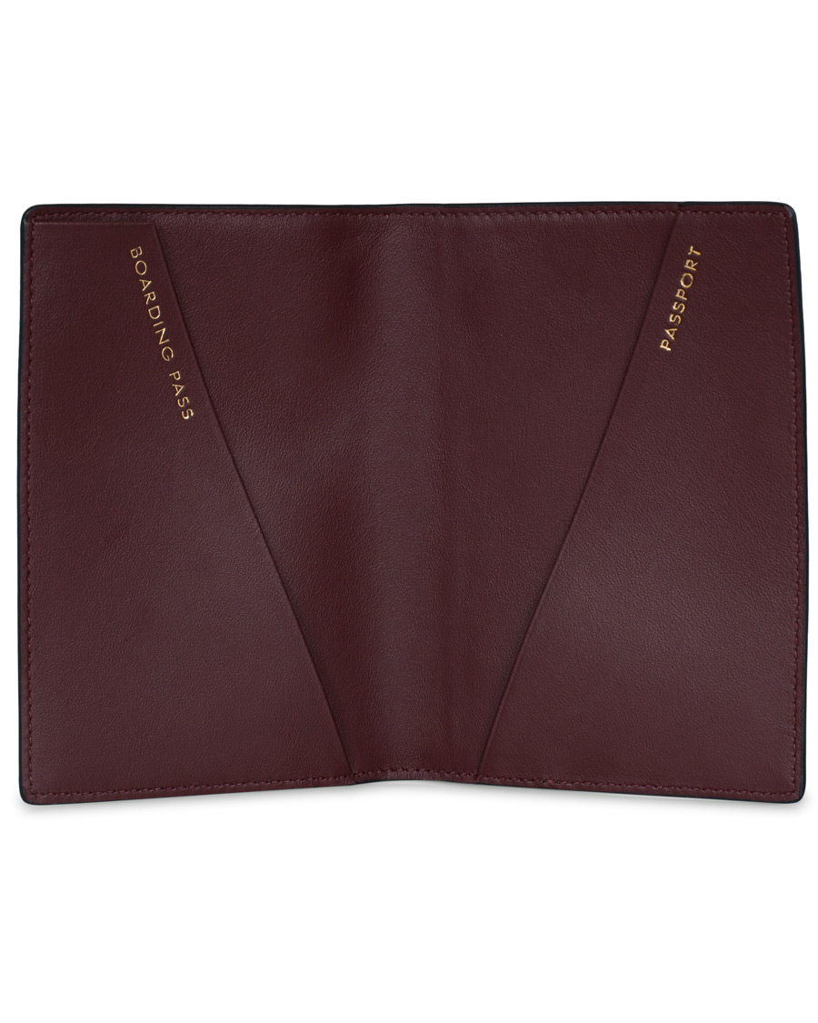 Herre | Smythson Panama Passport Cover Navy | Smythson | Panama Passport Cover Navy
