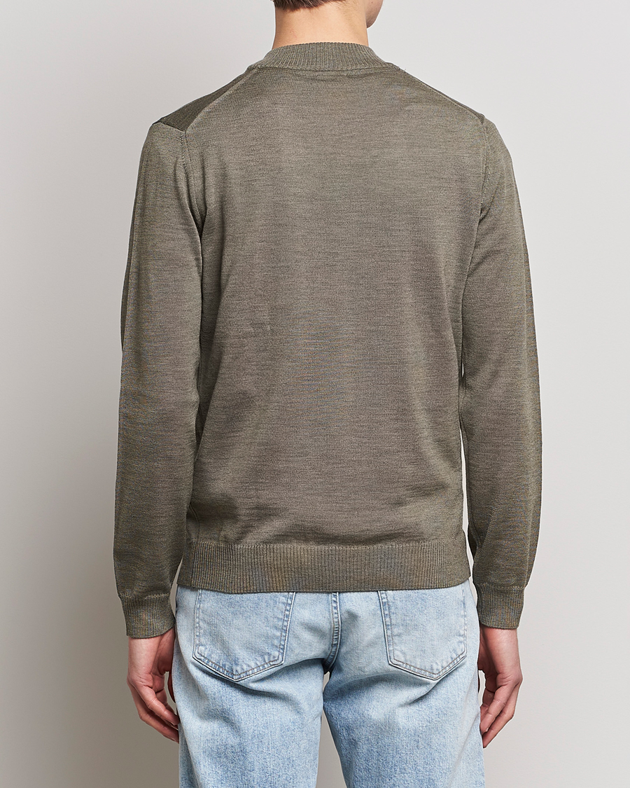 Herre | Trøjer | Stenströms | Merino Full Zip Olive