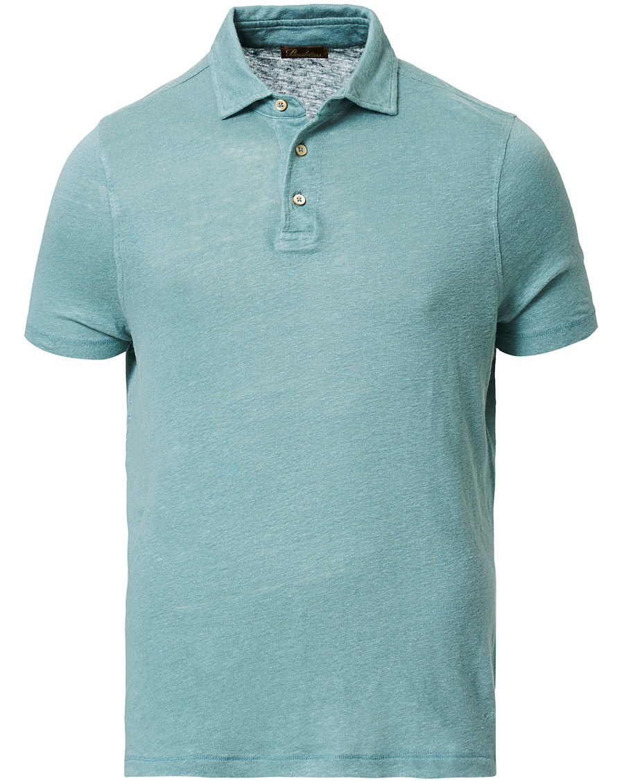 Herre | Polotrøjer | Stenströms | Linen Polo Shirt Mint