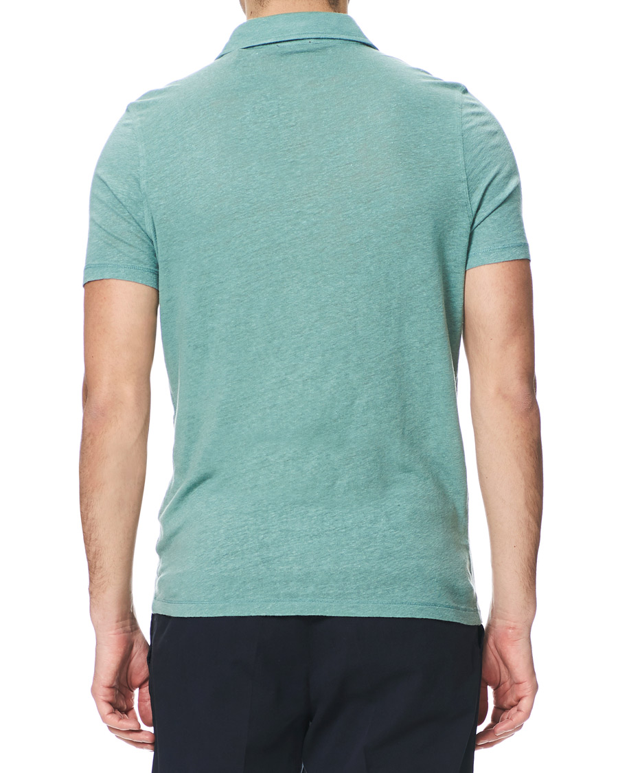Herre | Polotrøjer | Stenströms | Linen Polo Shirt Mint