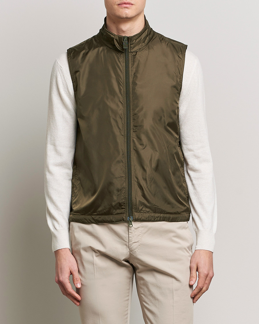 Herre | Dunveste | Aspesi | Vernes Nylon Gilet Dark Military