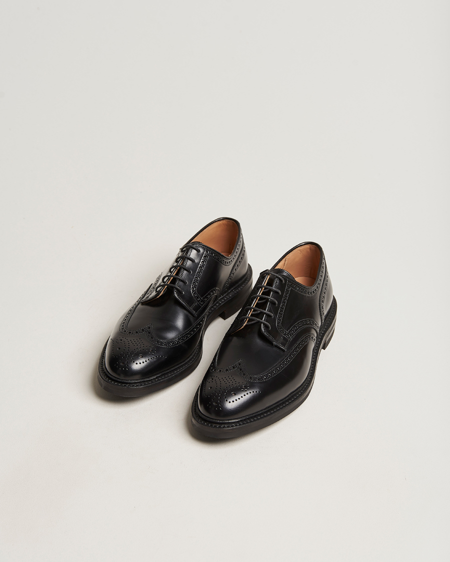 Herre | Brogues | Crockett & Jones | Pembroke Derbys Black Calf