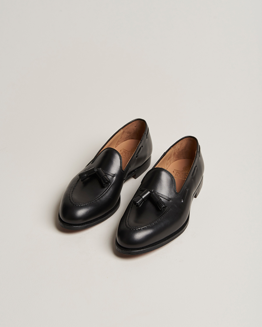 Herre | Håndlavede sko | Crockett & Jones | Cavendish 2 Tassel Loafer Black Calf