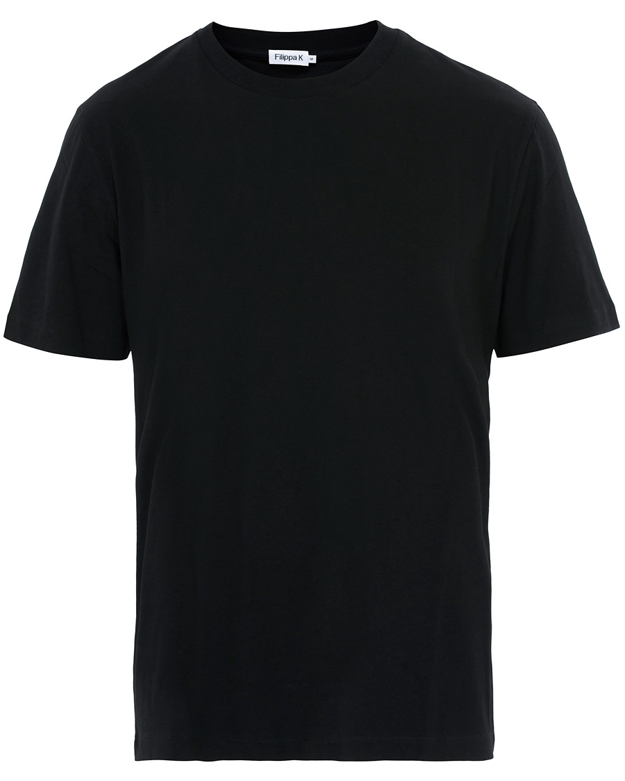 Herre | T-Shirts | Filippa K | Single Jersey Regular Tee Black