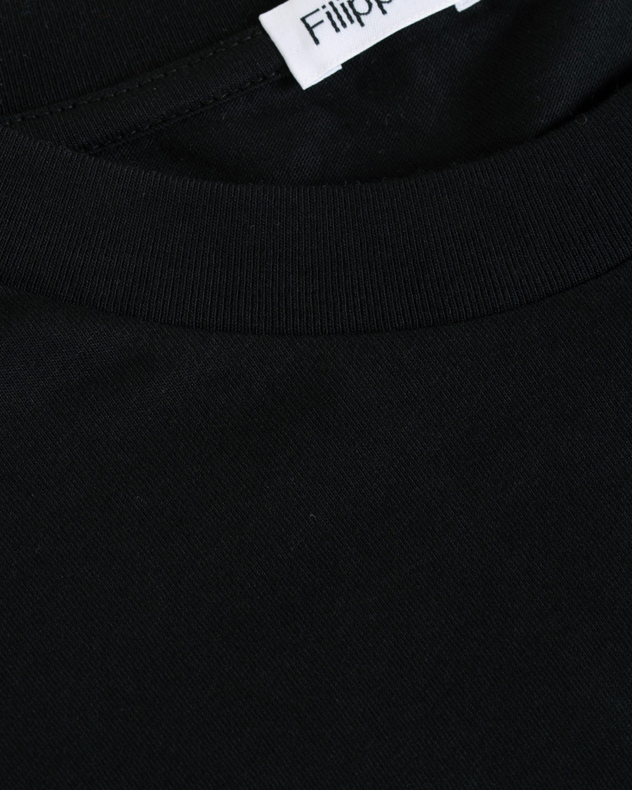 Herre | T-Shirts | Filippa K | Single Jersey Regular Tee Black