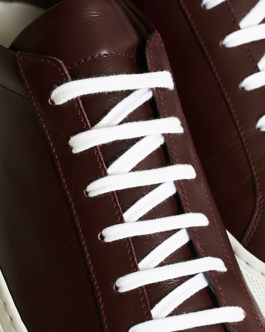 Herre | Common Projects Original Achilles Sneakers Bordeaux Calf | Common Projects | Original Achilles Sneakers Bordeaux Calf