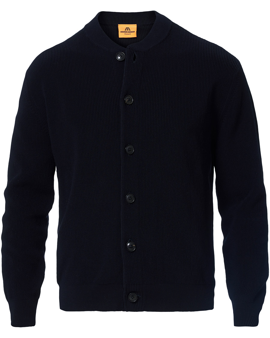 Herre | Trøjer | Andersen-Andersen | Organic Cotton Skipper Jacket Navy Blue