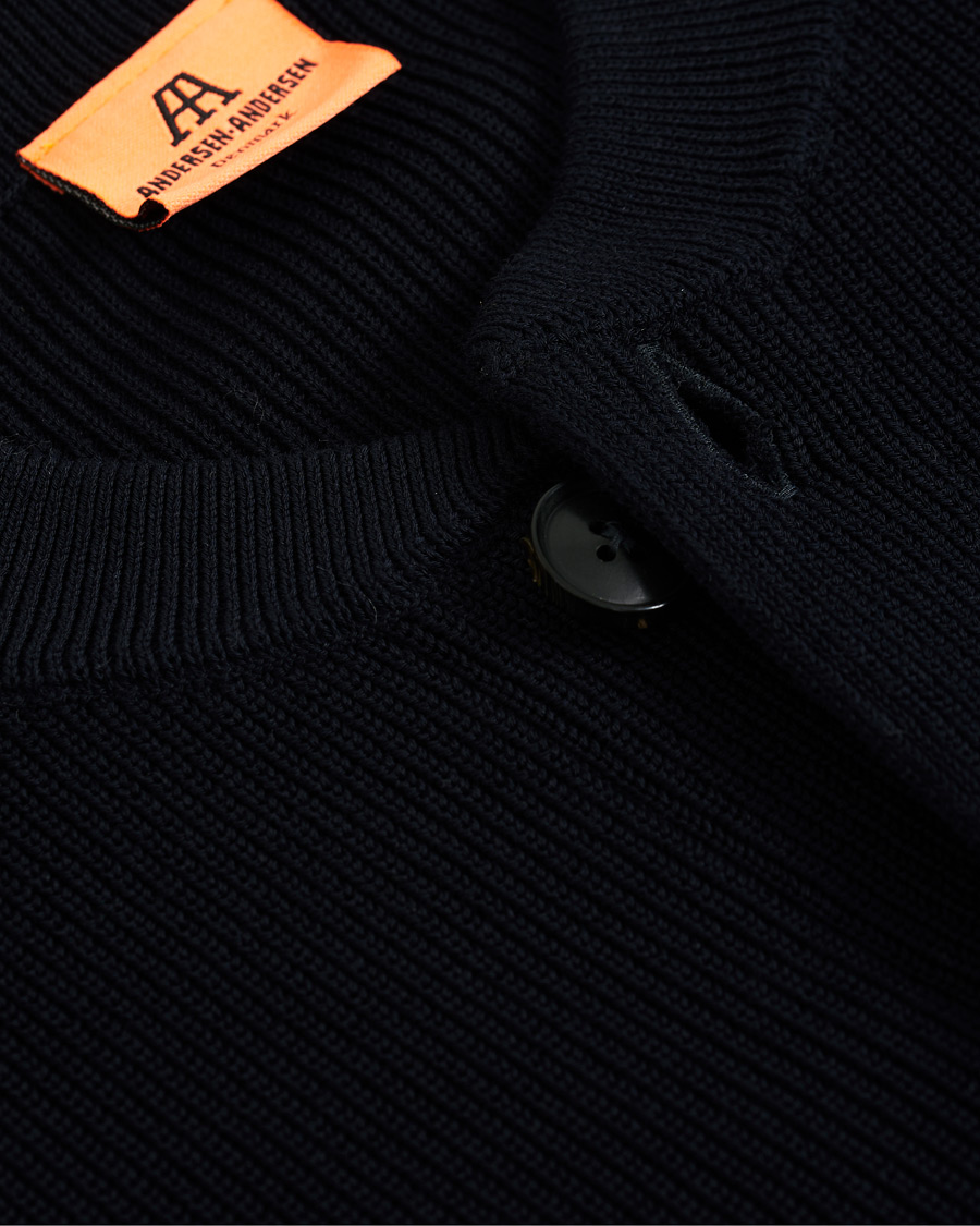 Herre | Trøjer | Andersen-Andersen | Organic Cotton Skipper Jacket Navy Blue