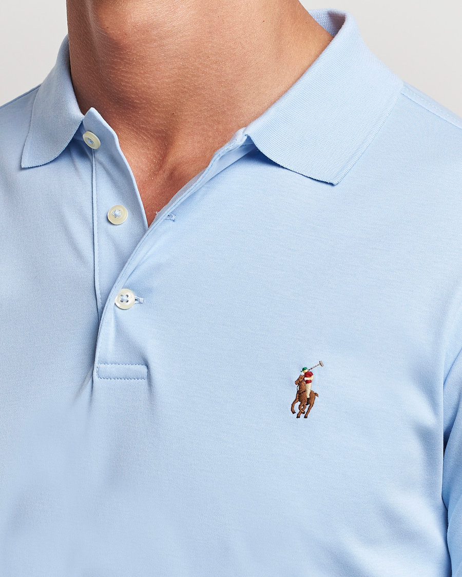 Herre | Polotrøjer | Polo Ralph Lauren | Slim Fit Pima Cotton Polo Office Blue