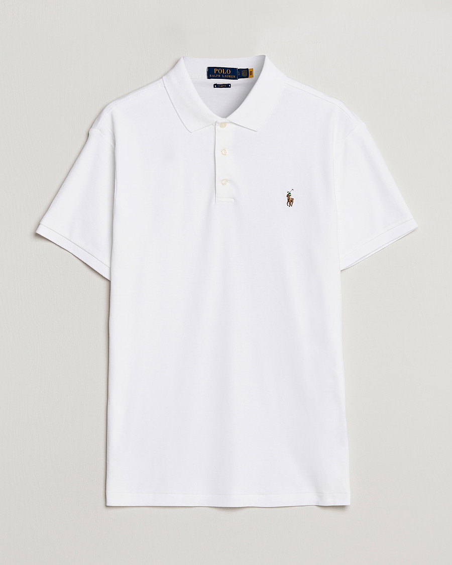 Herre | Polotrøjer | Polo Ralph Lauren | Slim Fit Pima Cotton Polo White