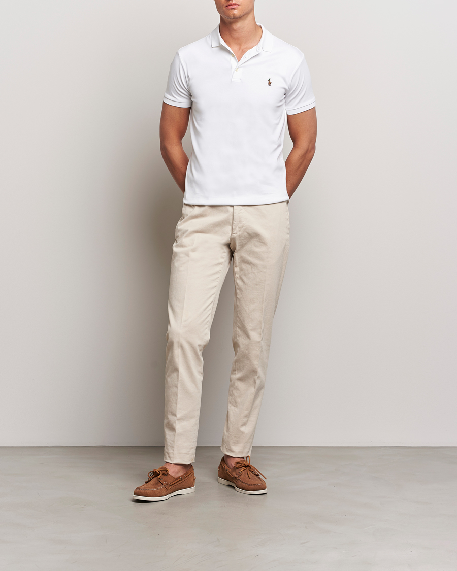 Herre | Polotrøjer | Polo Ralph Lauren | Slim Fit Pima Cotton Polo White