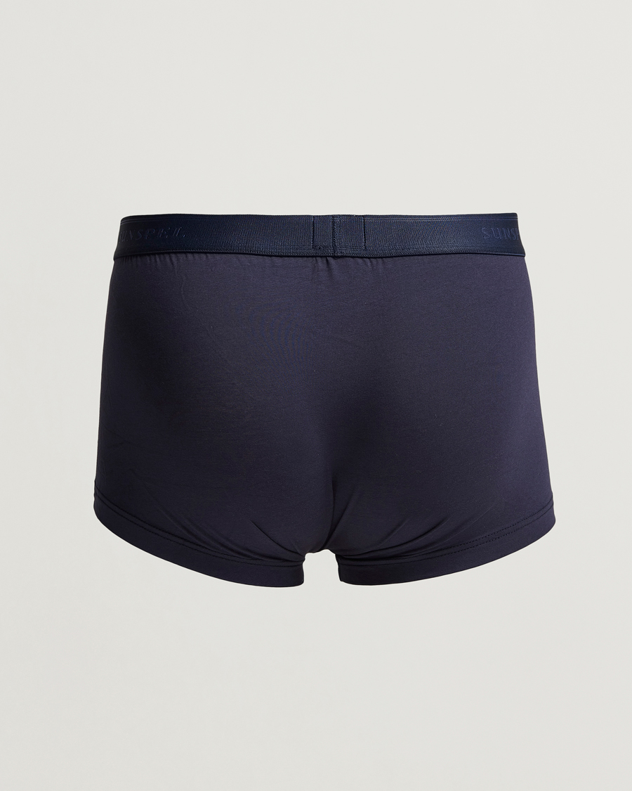 Herre | Boxershorts | Sunspel | 2-Pack Cotton Stretch Trunk Navy