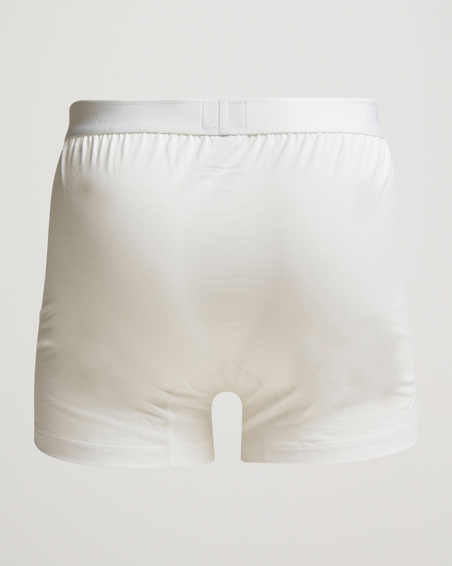 Herre | Undertøj | Sunspel | Superfine Two Button Cotton White