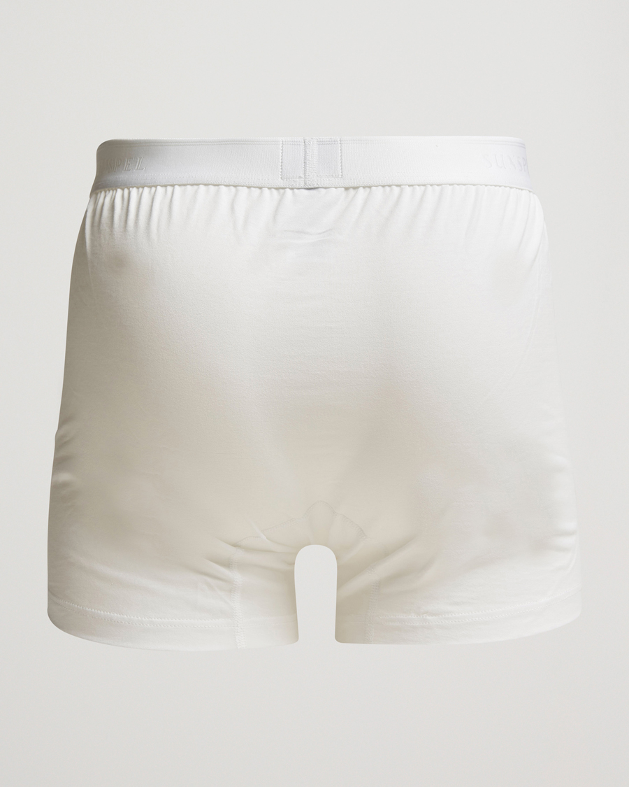 Herr | Kalsonger | Sunspel | Superfine Two Button Cotton White