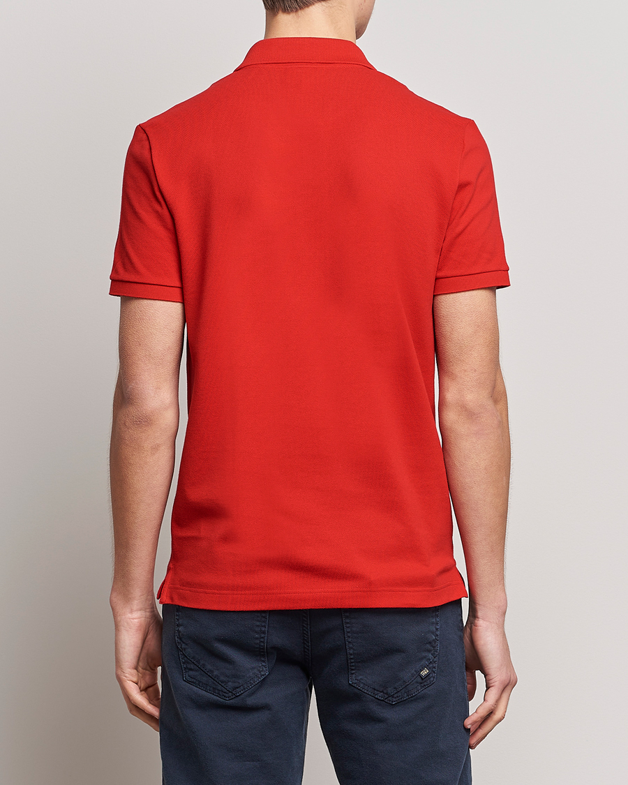 Herre | Preppy Authentic | Lacoste | Slim Fit Polo Piké Red