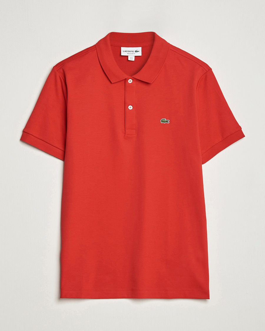 Herre | Polotrøjer | Lacoste | Pima Interlock Piké Red