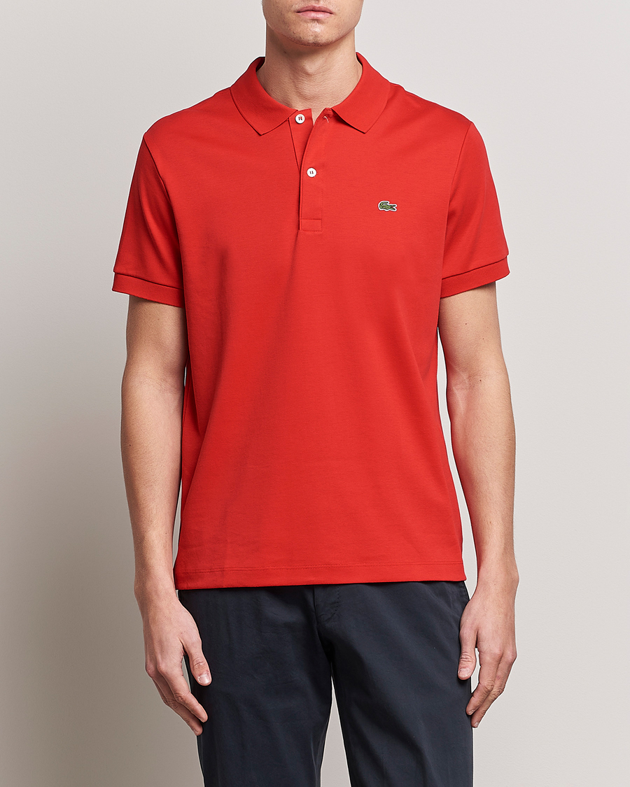 Herre | Polotrøjer | Lacoste | Pima Interlock Piké Red