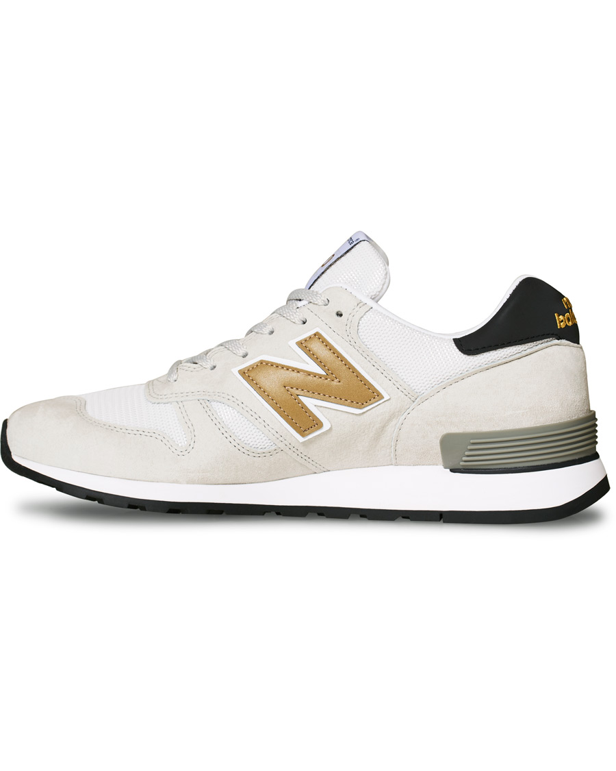 Herre | New Balance Made in England 670 Sneaker White/Gold | New Balance | Made in England 670 Sneaker White/Gold