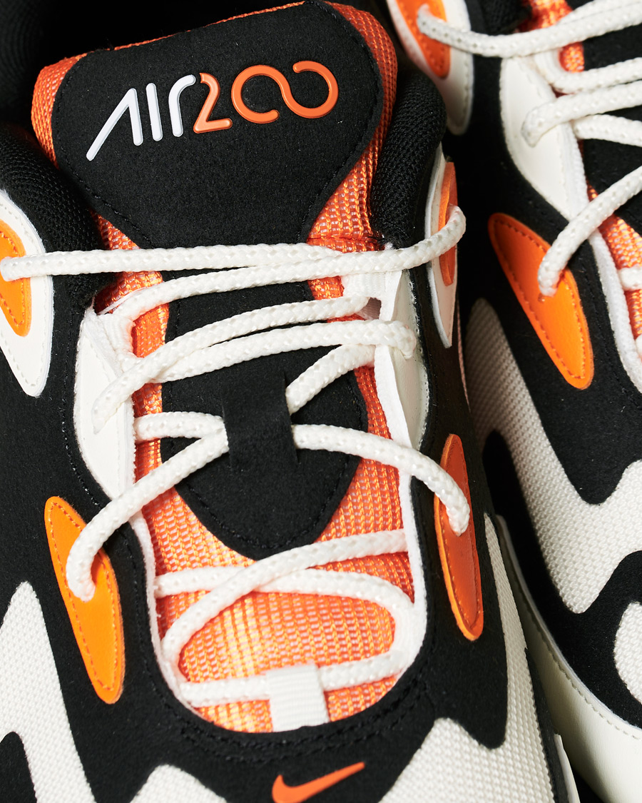Herre | Nike Air Max 200 Sneaker Black/Magma Orange | Nike | Air Max 200 Sneaker Black/Magma Orange