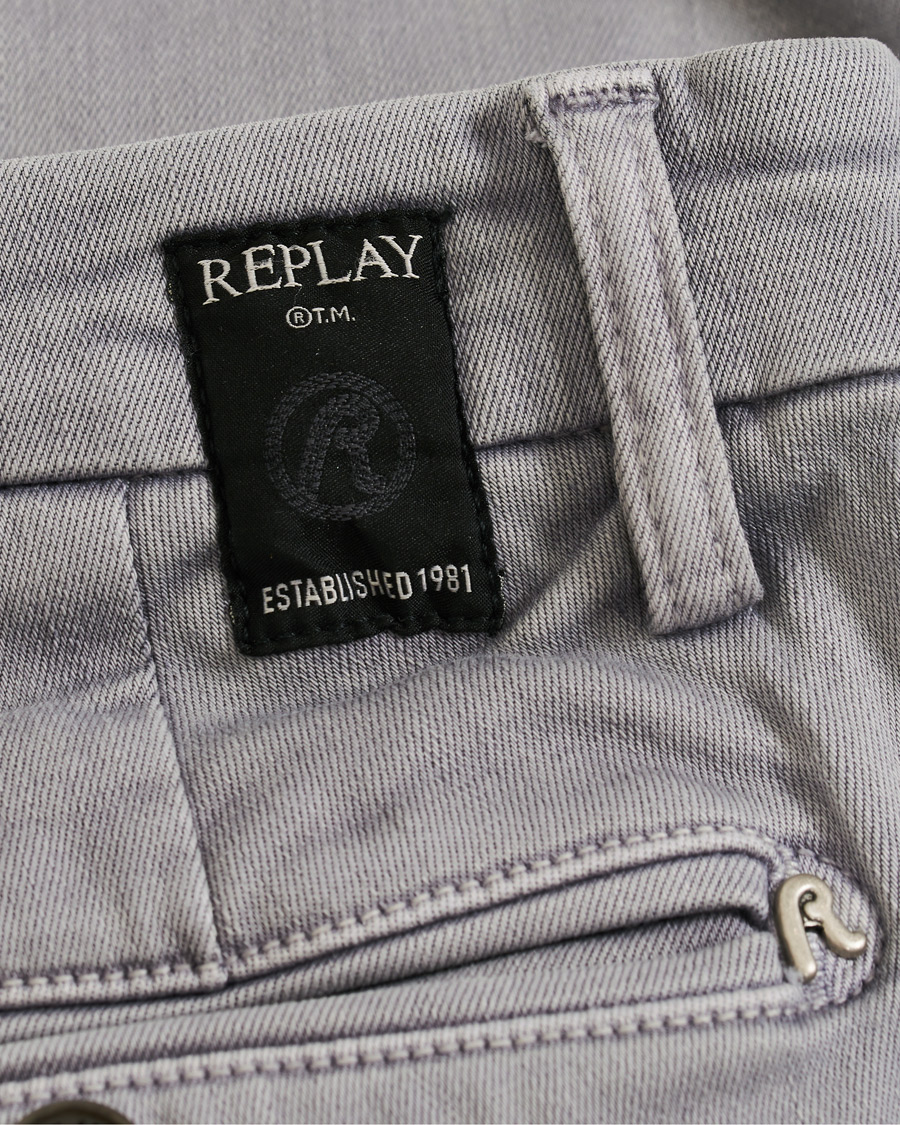 Herre | Bukser | Replay | Zeumar Hyperflex Chino Stone Grey