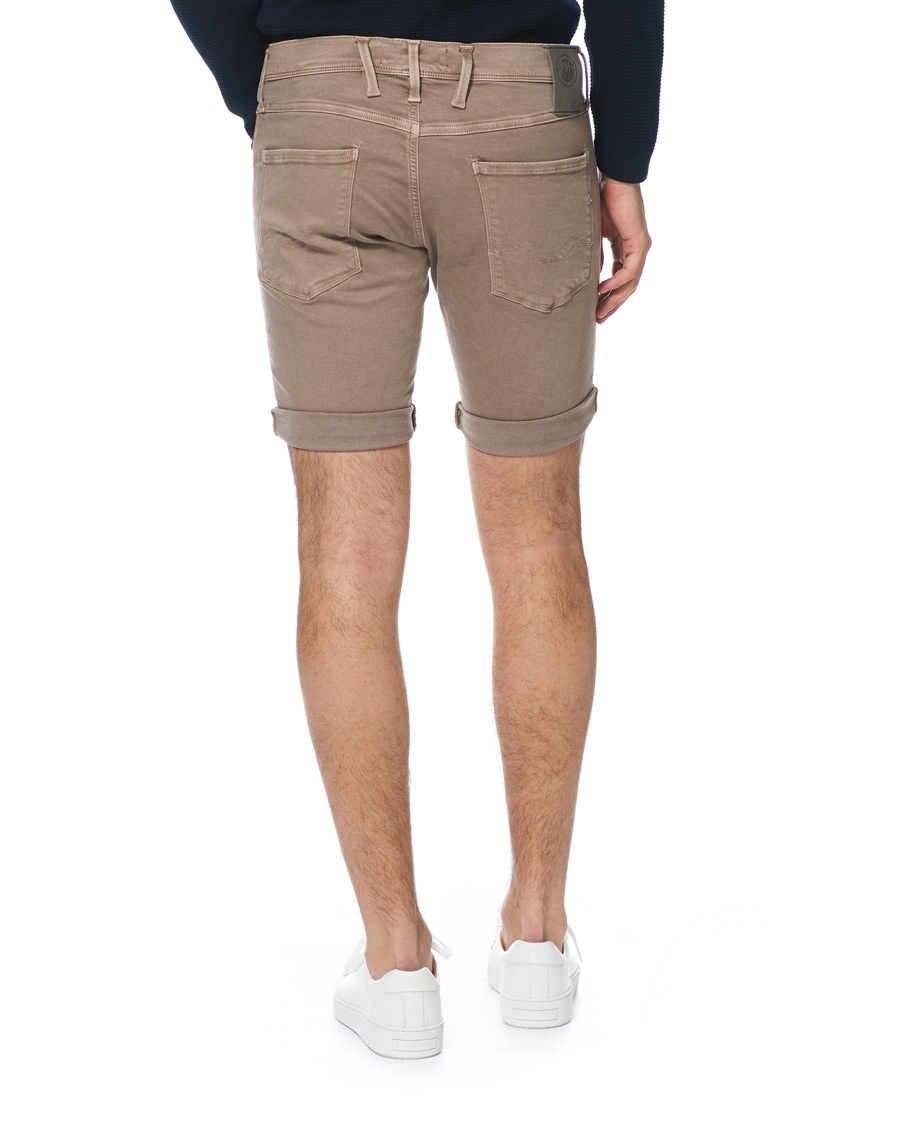 Herre | Shorts | Replay | Anbass Hyperflex Jeans Shorts Sand