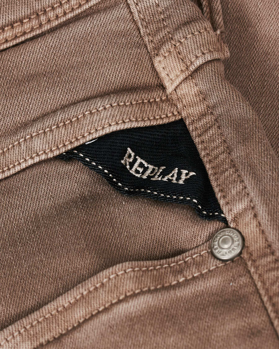 Herre | Shorts | Replay | Anbass Hyperflex Jeans Shorts Sand
