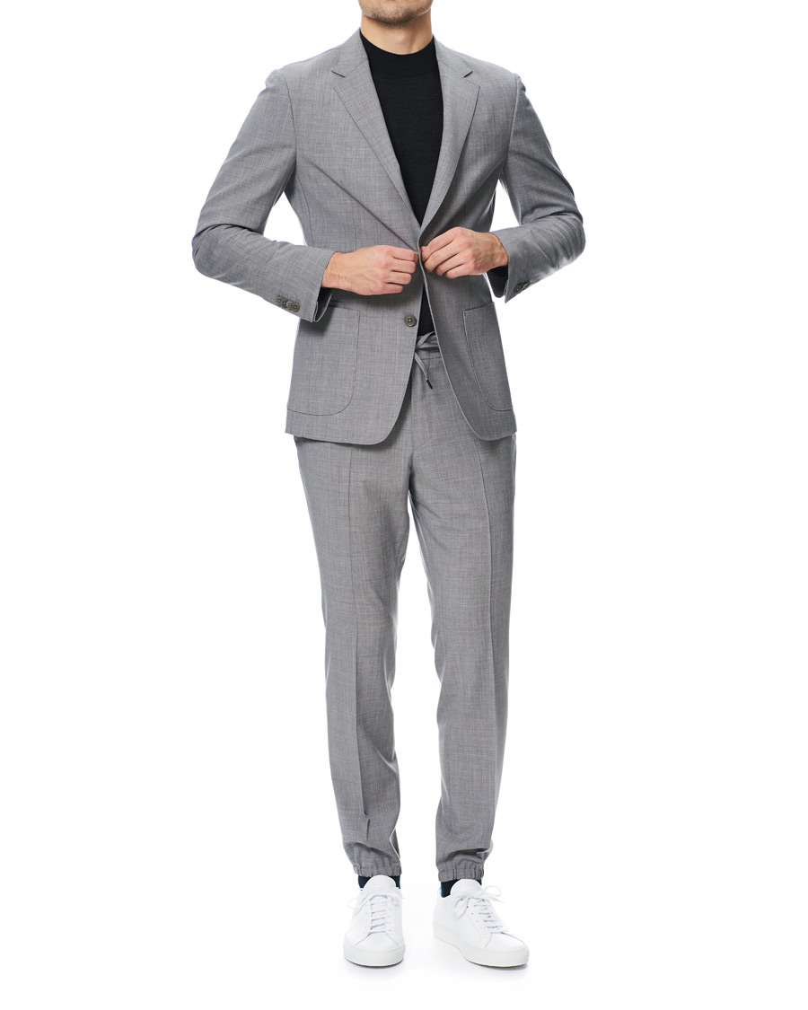 Herre | Jakkesæt | Z Zegna | Techmerino Washable Wool Suit Light Grey