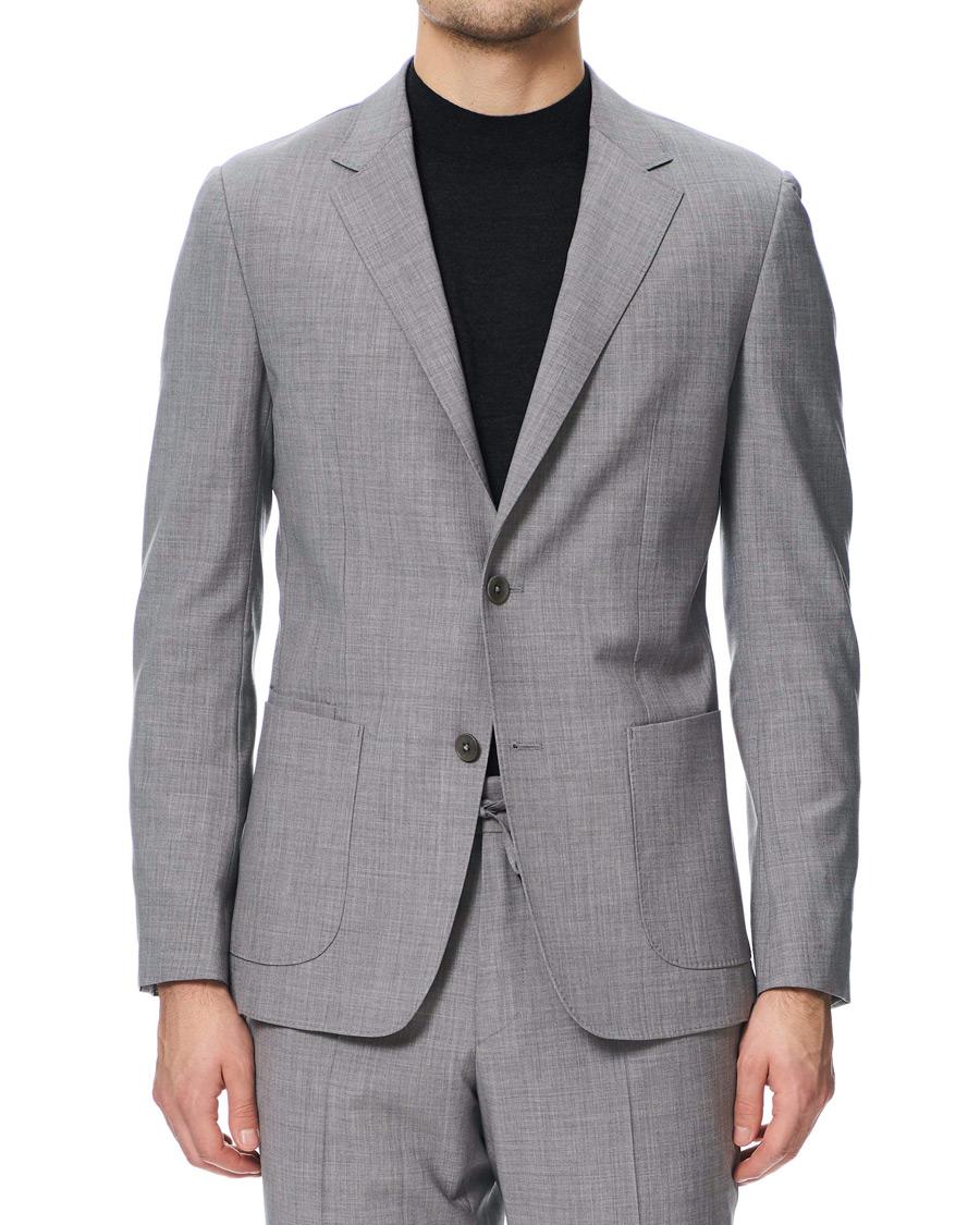 Herre | Jakkesæt | Z Zegna | Techmerino Washable Wool Suit Light Grey