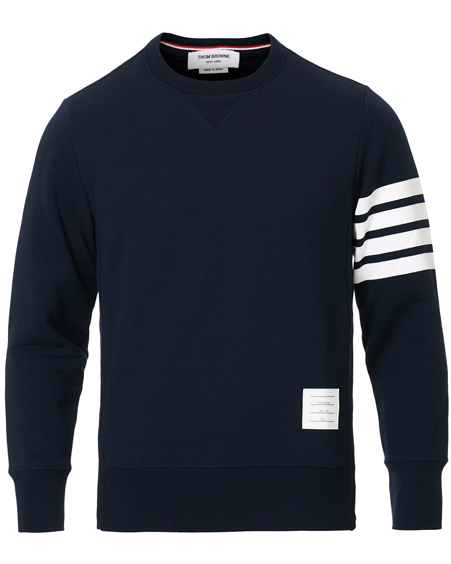 Herre | Trøjer | Thom Browne | 4 Bar Classic Sweatshirt Navy