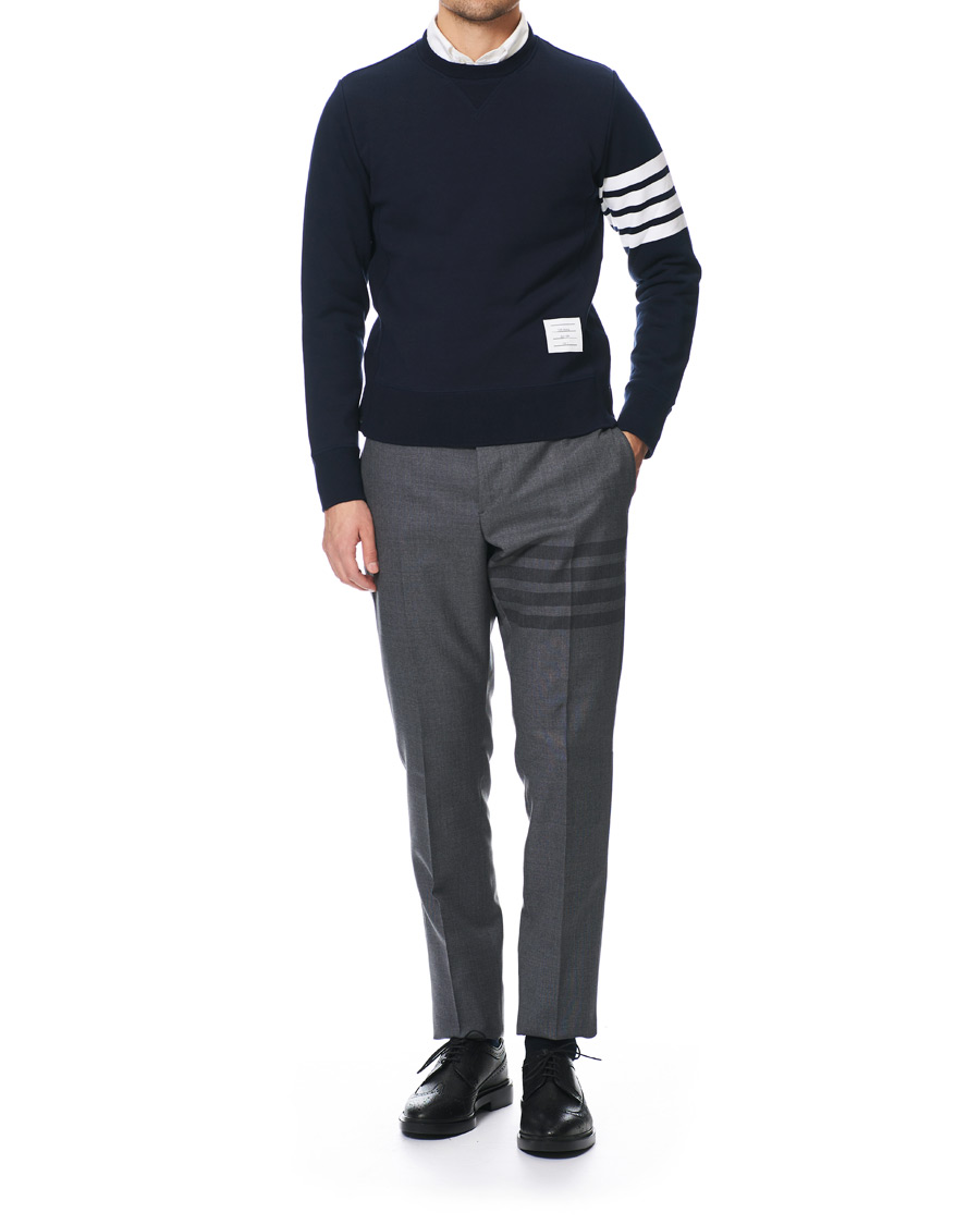 Herre | Trøjer | Thom Browne | 4 Bar Classic Sweatshirt Navy