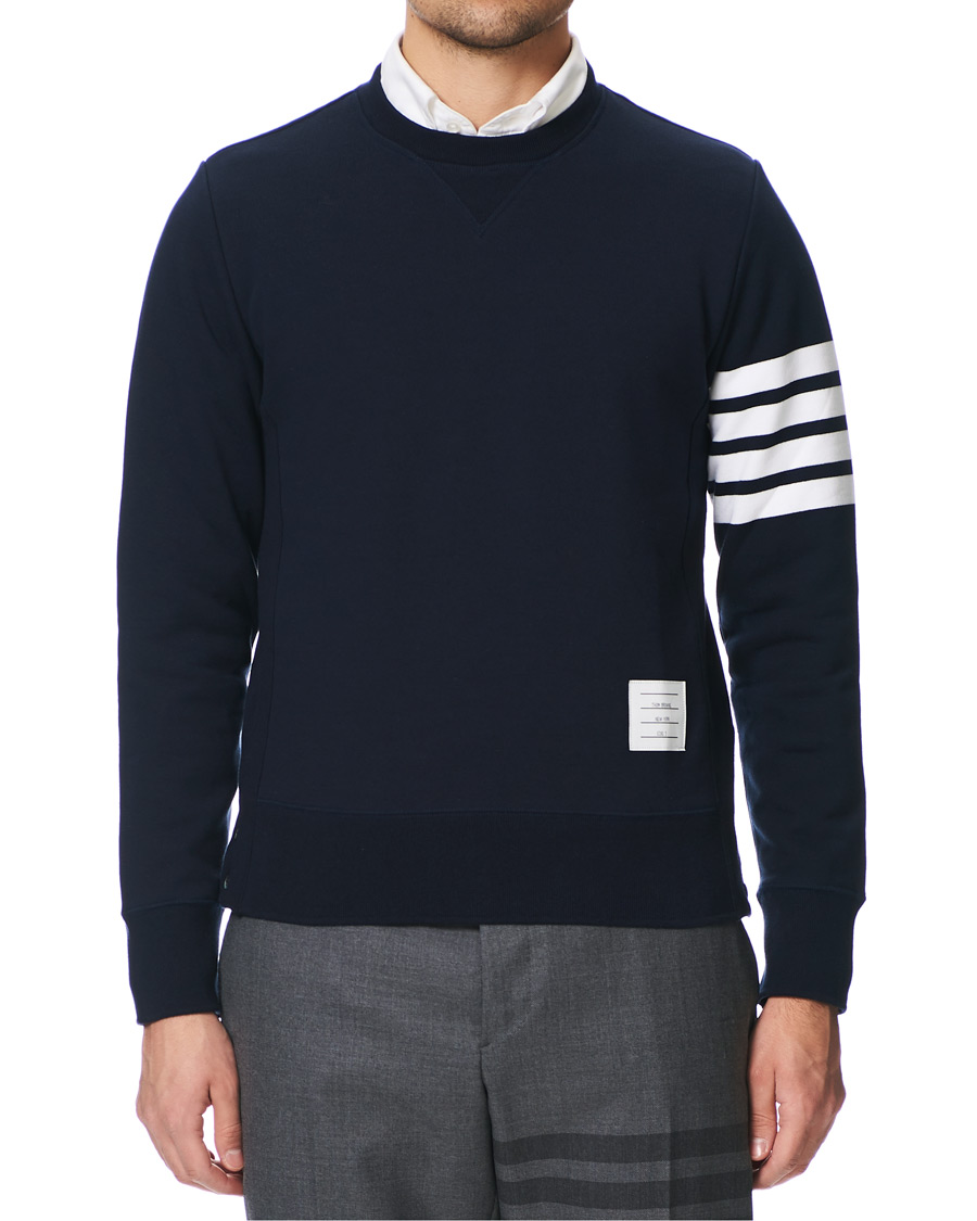 Herre | Trøjer | Thom Browne | 4 Bar Classic Sweatshirt Navy