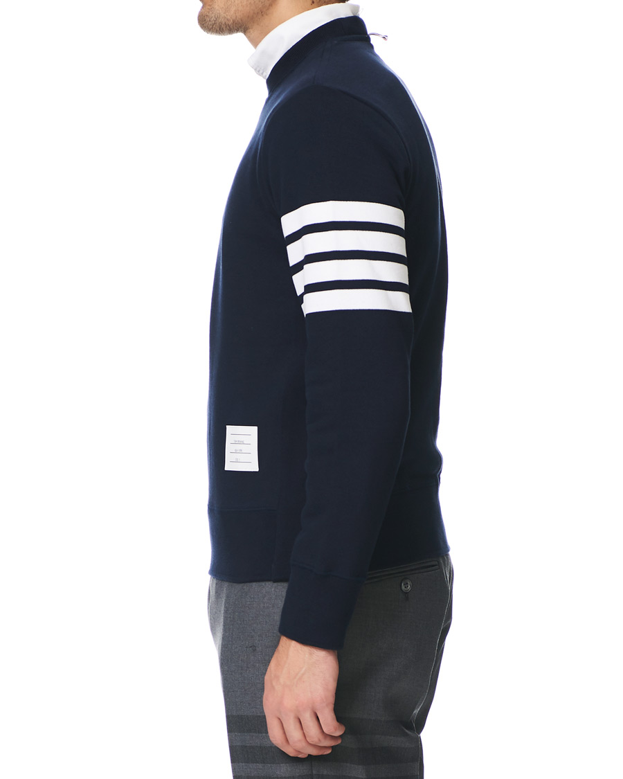 Herre | Trøjer | Thom Browne | 4 Bar Classic Sweatshirt Navy