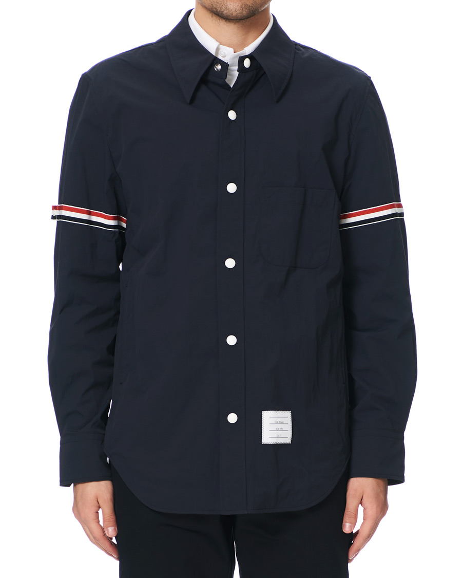 Herre | Jakker | Thom Browne | Armband Shell Nylon Shirt Jacket Navy