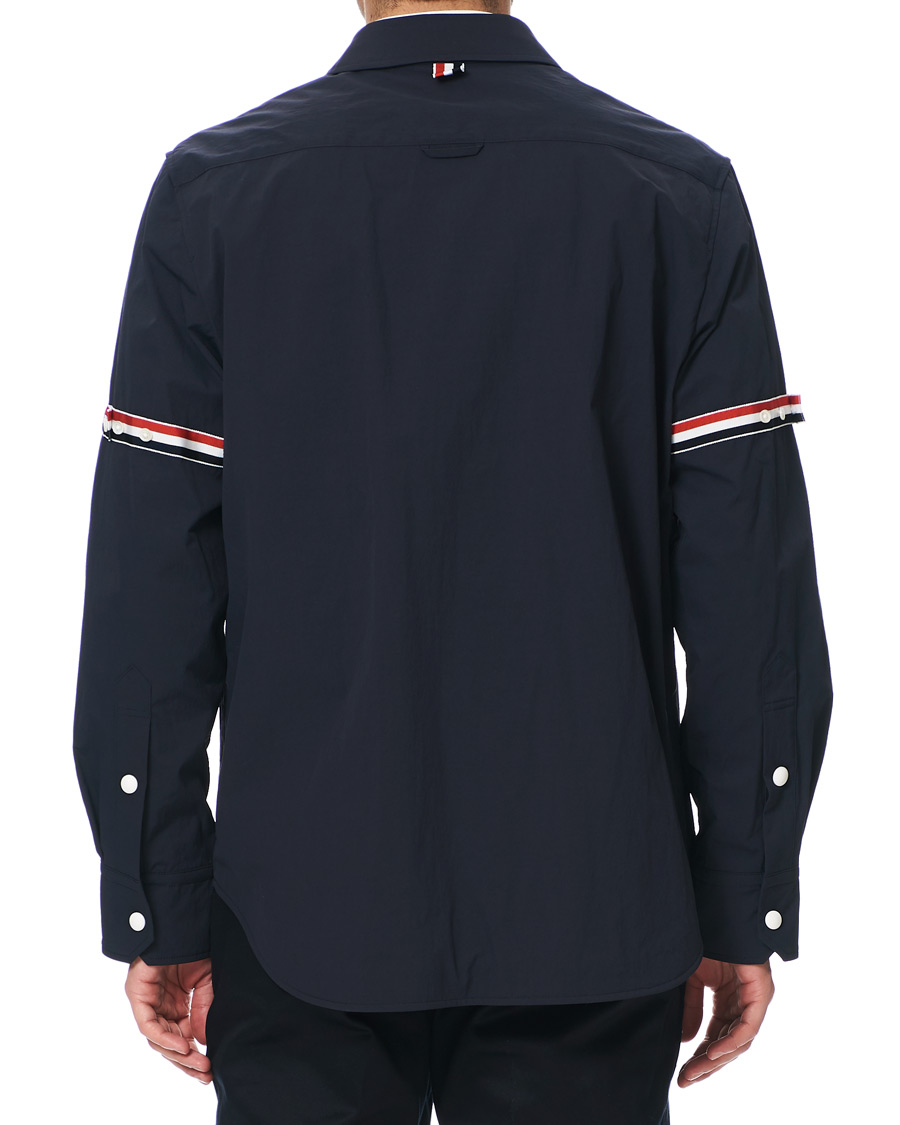 Herre | Jakker | Thom Browne | Armband Shell Nylon Shirt Jacket Navy
