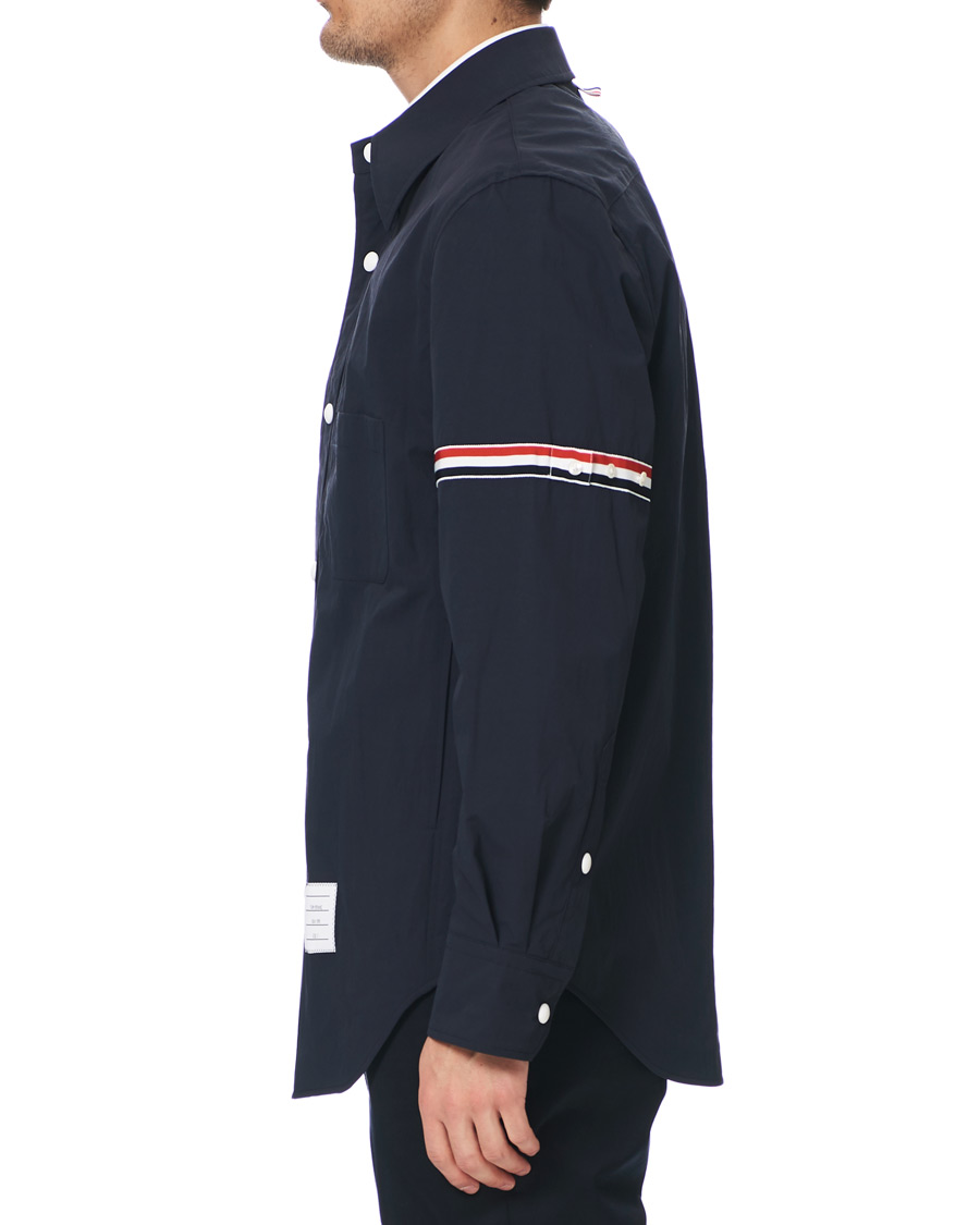 Herre | Jakker | Thom Browne | Armband Shell Nylon Shirt Jacket Navy