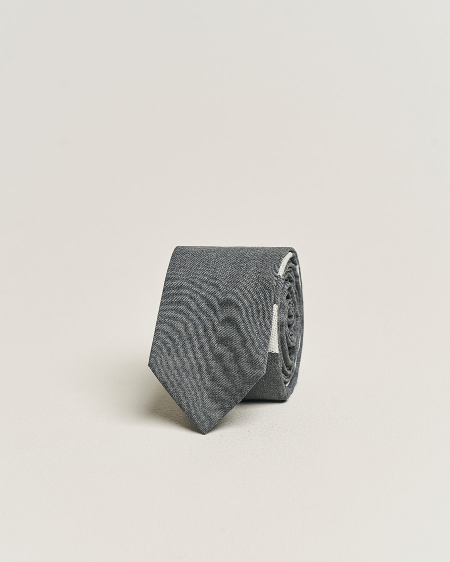 Herre | Thom Browne | Thom Browne | 4 Bar Classic Tie Medium Grey