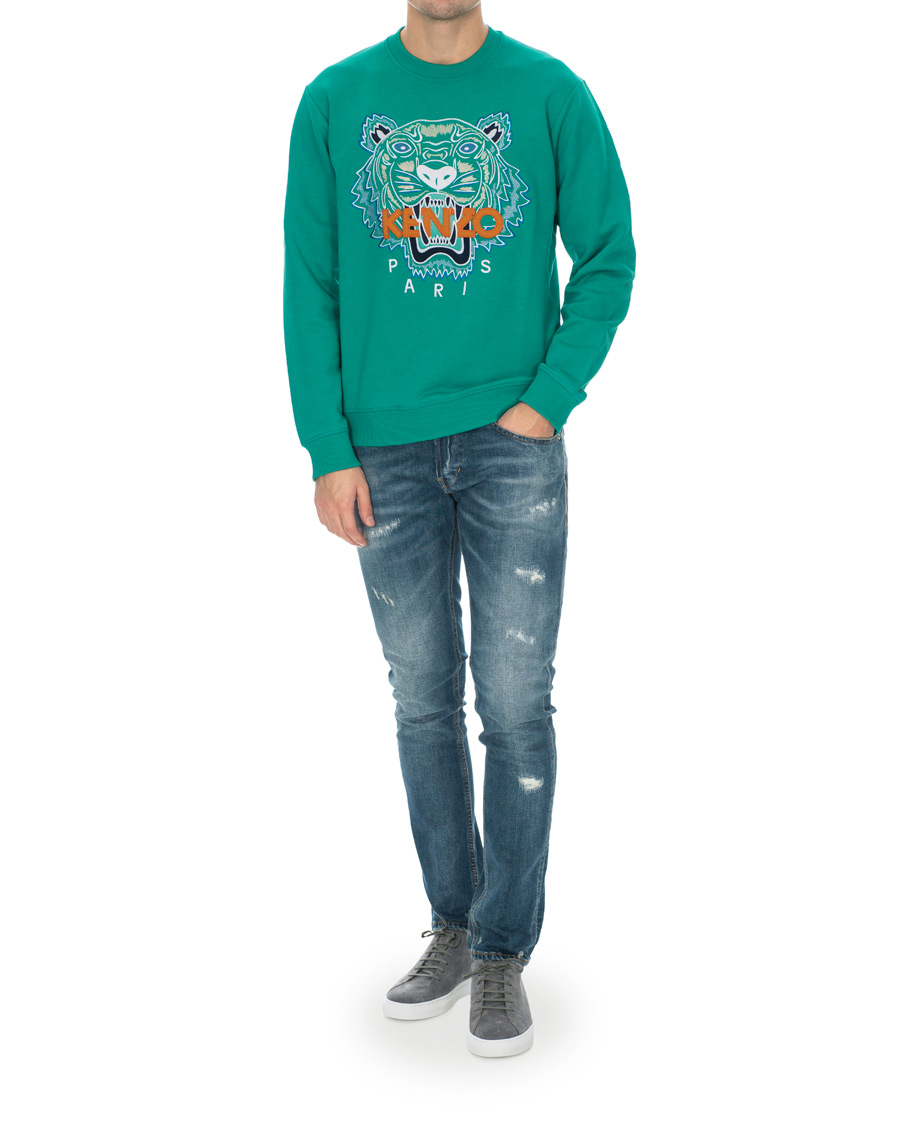 Herre | Trøjer | KENZO | Tiger Classic Crew Neck Sweatshirt Green