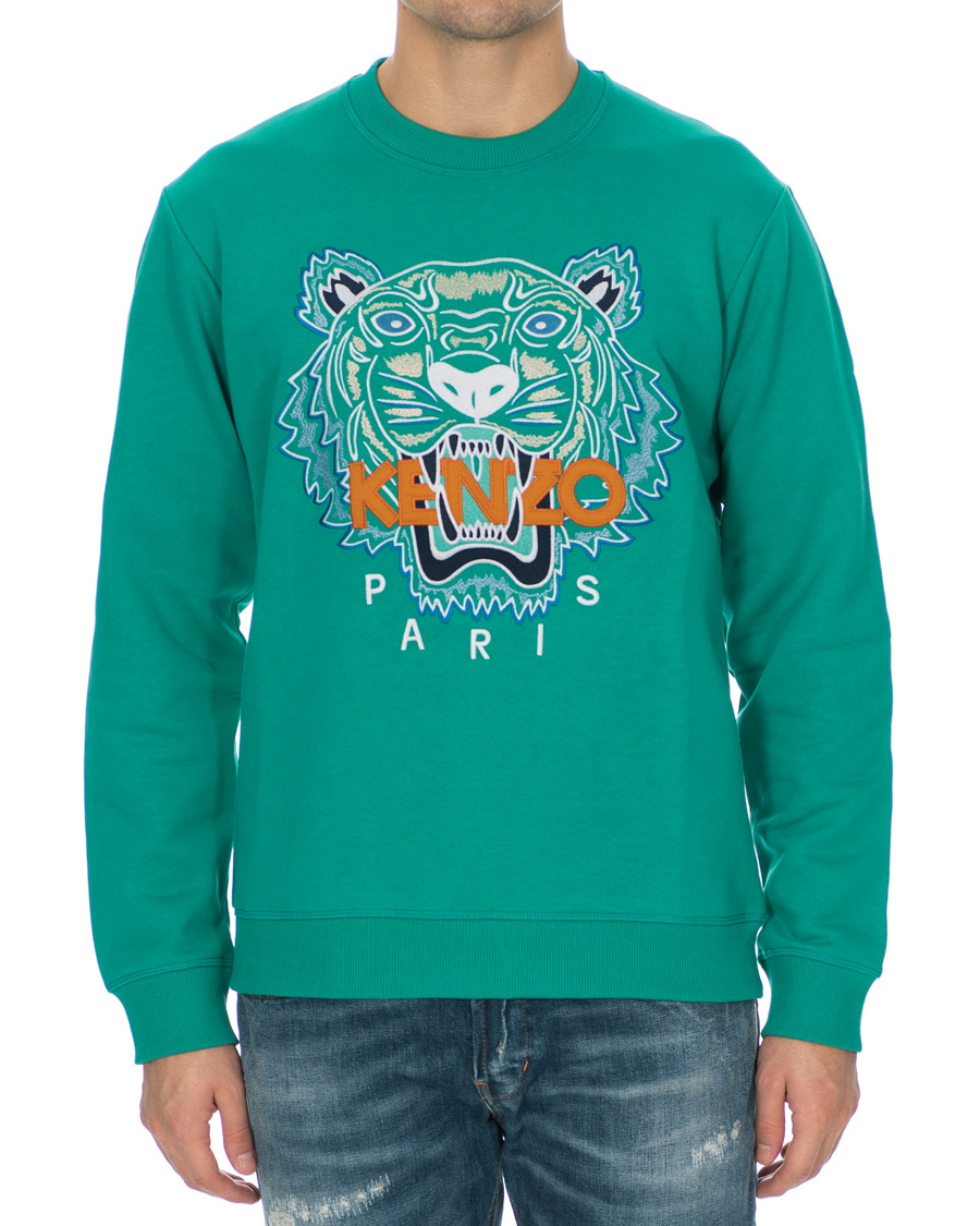 Herre | Trøjer | KENZO | Tiger Classic Crew Neck Sweatshirt Green