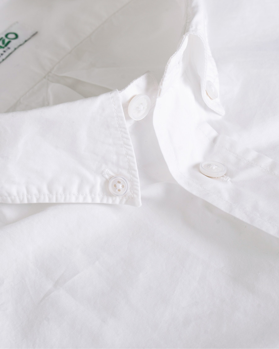 Herre | Skjorter | KENZO | Casual Fit Crest Shirt White