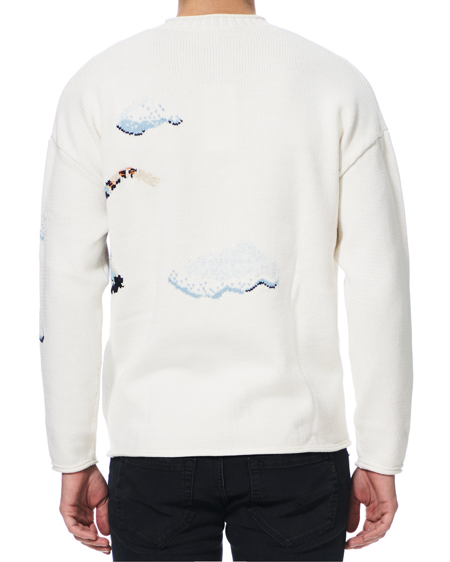 Herre | Trøjer | KENZO | Tiger Cloud Crew Neck Jumper Ecru