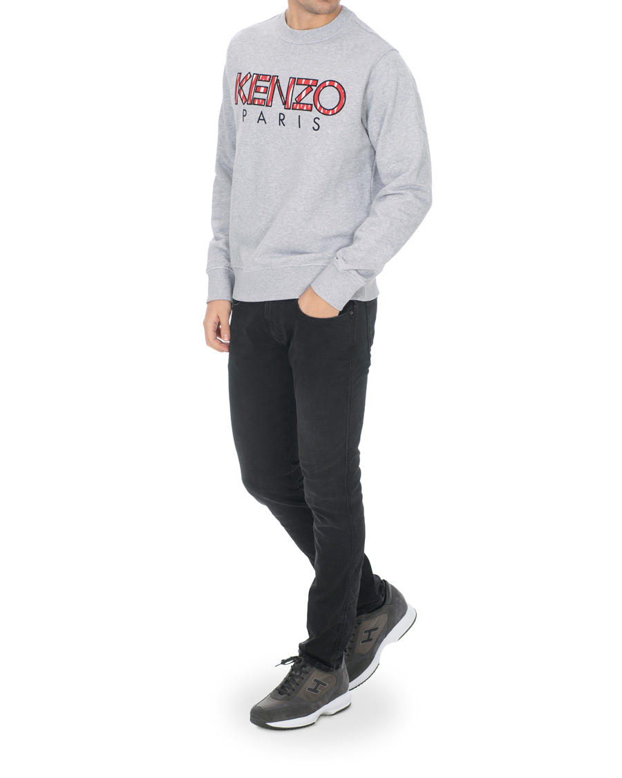 Herre | Trøjer | KENZO | Paris Crew Neck Sweatshirt Grey Melange