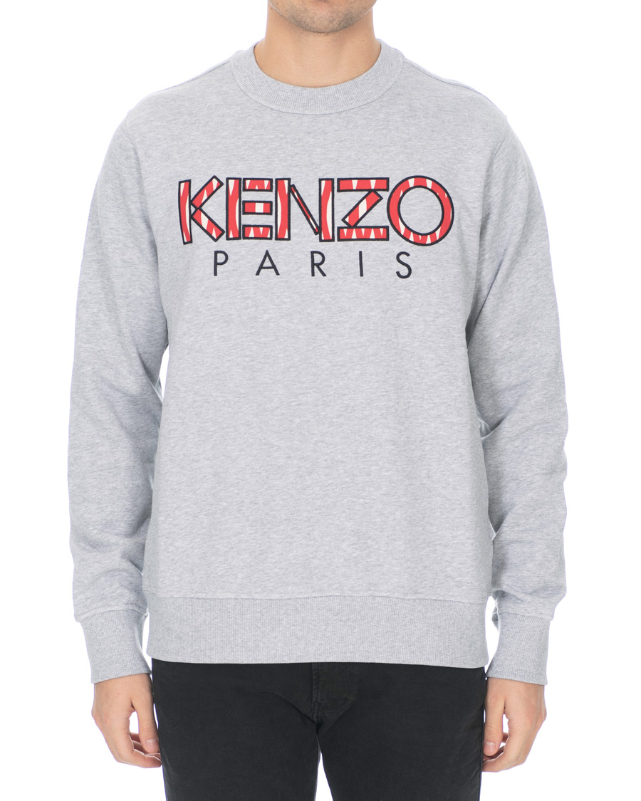 Herre | Trøjer | KENZO | Paris Crew Neck Sweatshirt Grey Melange