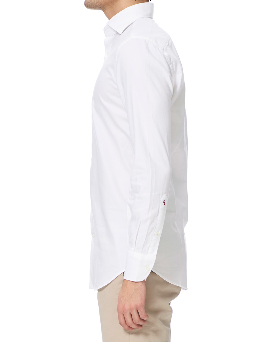 Herre | Skjorter | Glanshirt | Soft Giro Inglese Cotton Shirt White