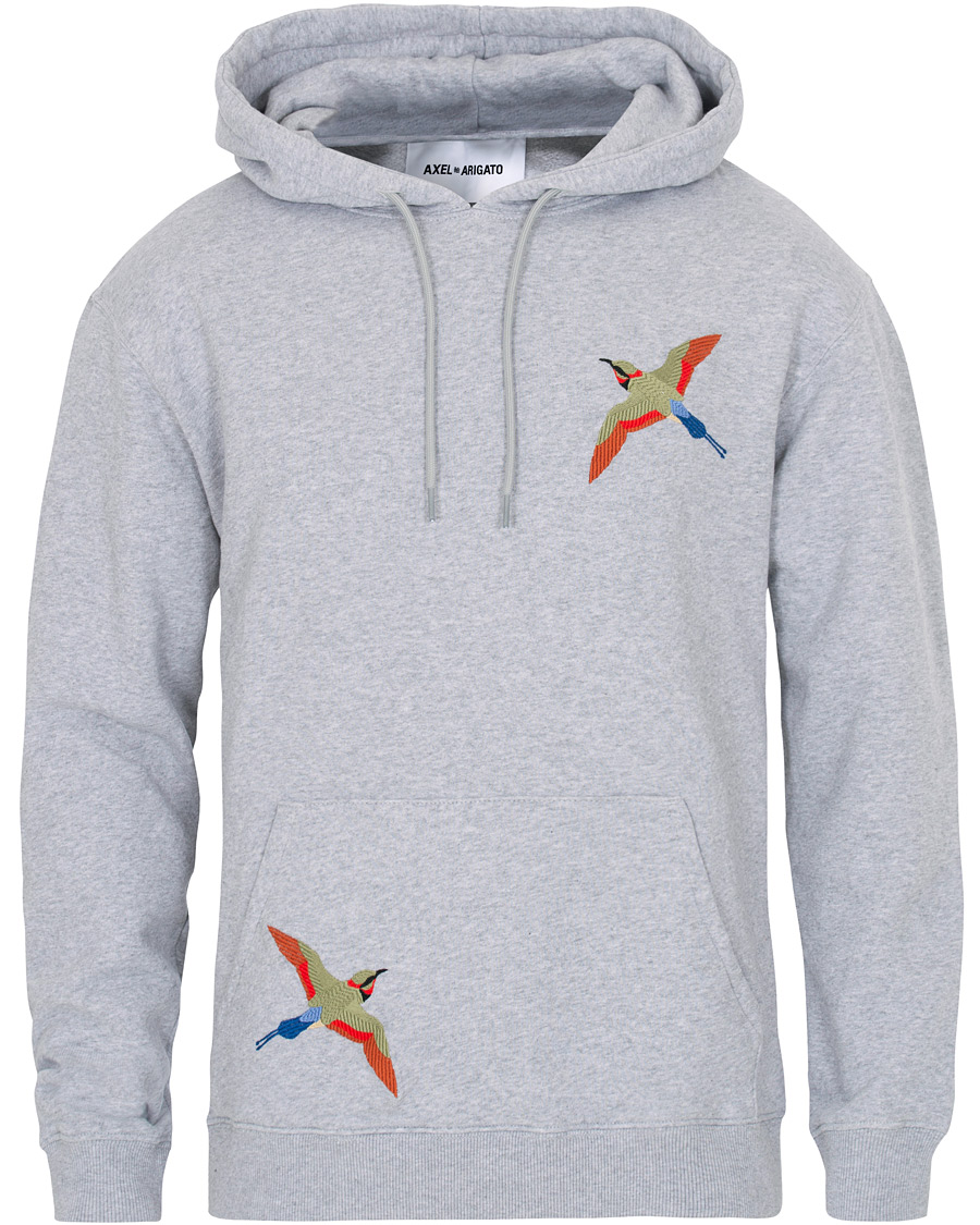 Herre | Trøjer | Axel Arigato | Bird Hoodie Pale Grey Melange