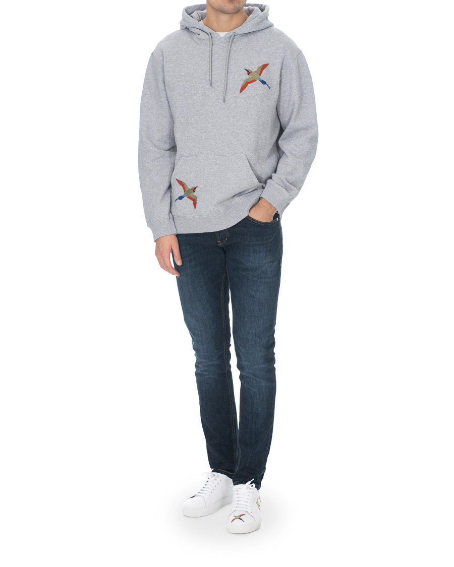 Herre | Trøjer | Axel Arigato | Bird Hoodie Pale Grey Melange