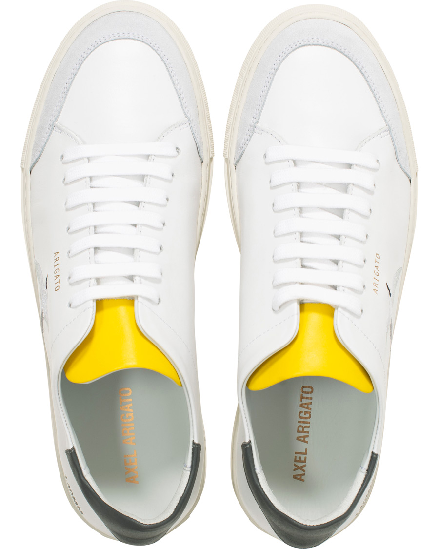 Herre | Axel Arigato Clean 90 Triple Bird Sneaker White/Yellow/Grey | Axel Arigato | Clean 90 Triple Bird Sneaker White/Yellow/Grey